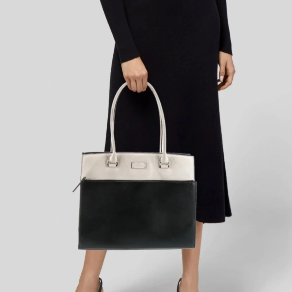 Kate Spade Maeve Shoulder Bag Grove Street Black/White Shoulder Bag Tote
